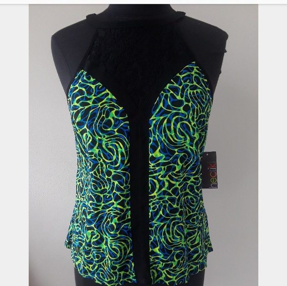 Hectik- Halter neck lace Top - Picture 1 of 2